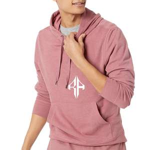 เสื้อฮู้ดแบบสวมหัวของผู้ชายสินค้าใหม่ผ้าคอตตอน100% สกรีนลายผ้าไหมวัสดุผ้าคอตตอนคุณภาพสูงออกแบบโลโก้ได้ตามต้องการ - Product Image 3