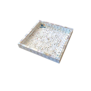 En gros Thanh Cong Marque Mère Perle Incrustation À La Main Plateau De Service-Meilleure Qualité Prix Usine Couleur Naturelle Maison Restaurant Utilisation - Product Image 6