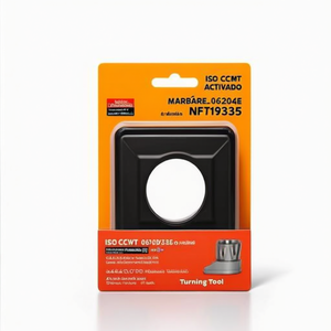 Inserto de Torneado Indexable con Recubrimiento MT-CVD ISO CCMT 060204E-NF2T9335 D. 2.8mm, Paquete de 10 para Herramientas de Torneado de Precisión - Product Image 2
