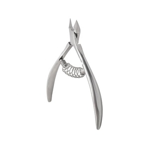 Pince à cuticules professionnelle en acier inoxydable de 7 mm avec pointe de lame, pour l'art des ongles et les soins de manucure, avec ressort - Product Image 1