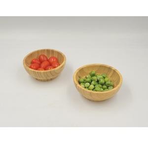 Huhipro Vietnam D9H4 cm Cuenco de artesanía de bambú Ecológico Color natural Estilo minimalista Calidad OEM/ODM para acampar - Product Image 5