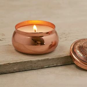 โถเทียนขี้ผึ้งโลหะทนทานพร้อมฐานแข็งแรงเหมาะสำหรับใช้ในบ้านร้านกาแฟและพื้นที่สำหรับใช้ในระยะยาว - Product Image 1