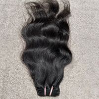 Rambut India Remy Virgin 12A, Kutikula Tersusun Rapi, Bebas Kusut, Satu Donor, Jahitan Ganda Mesin, Bundel Ekstensi Rambut Kualitas Premium