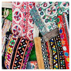 Pochette vintage bohème banjara, broderie afghane, sac à main, sac à main tendance, travail de patchwork indien, style bohème - Product Image 6