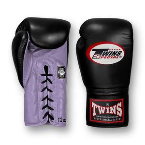Guantes de Boxeo Profesionales de Piel de Primera Calidad TWINS con Cordones, Logotipo Personalizado, Entrenamiento de MMA, Absorción de Humedad, Transpirables - Product Image 3