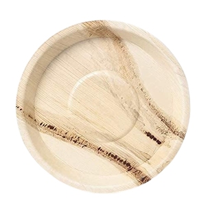 Assiettes en feuilles d'arec à vente rapide, très demandées pour l'affichage en magasin et les achats d'impulsion, surface aseptique pour la vente - Product Image 1