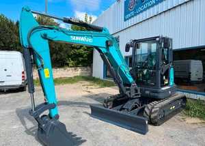 Miniexcavadora Sunward SWE60UF de cola cero de 6 toneladas con motor Yanmar y cabina cerrada para construcción urbana y de servicios públicos - Product Image 6