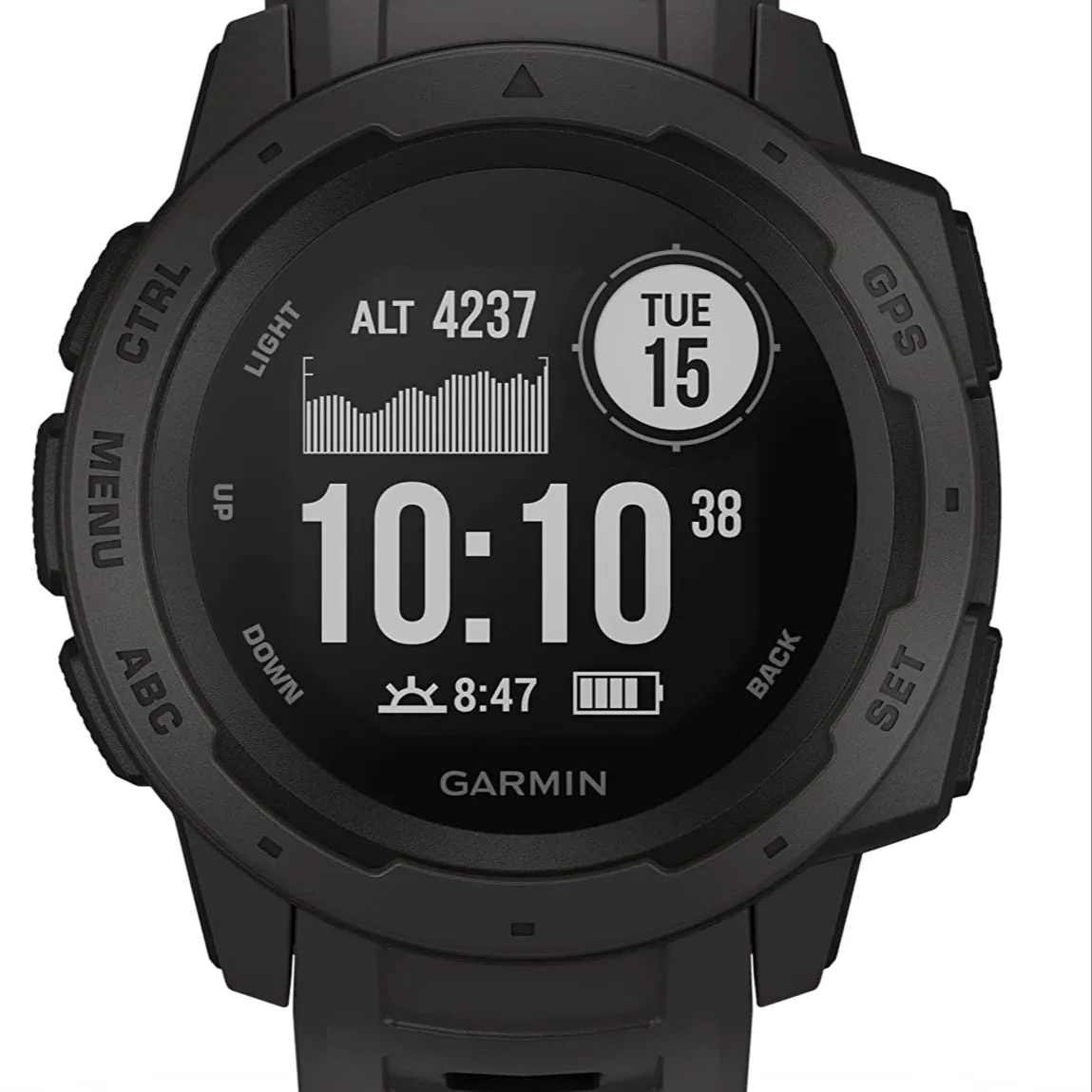 Super High Quality Garmins 010-02064-00 Instinct, Rugged Outdoor Watch with GPS,Features Glonass and Galileo, Heart Rate Monitor