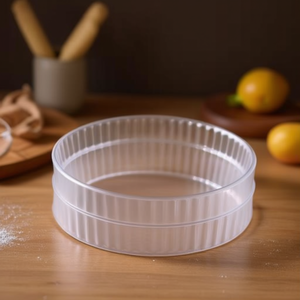 Transparent 26cm Wavy Borosilicate Glass <b>Cake</b> <b>Mold</b> Eco-Friendly Mousse Ring with Oven Safe Square Shape Model 818B000 7646 - Product Image 3