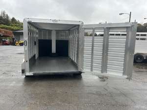 Remorque pour bétail 2026, 14 pieds 7 pouces avec caisse de 12 pieds, corps en acier robuste pour un transport sûr du bétail et des animaux, utilisation à la ferme et au ranch - Product Image 6