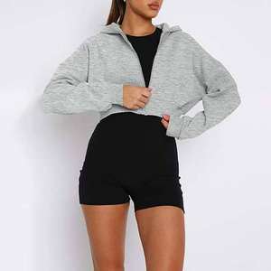 Nouveau style Logo personnalisé femmes décontracté solide longueur régulière hiver à manches longues polaire à capuche survêtement empilé pantalon - Product Image 4