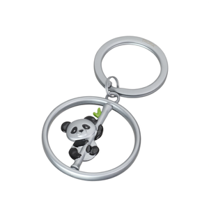 Portachiavi in Metallo Personalizzato con Panda Rotante, Gadget Unico e Personalizzabile - Product Image 2