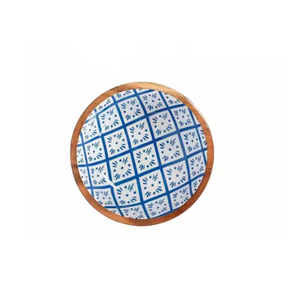 2025 Venta caliente ensaladera de madera esmalte multicolor acabado cuencos redondos para servir suministros a granel precio al por mayor - Product Image 6