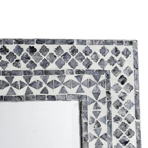 Meilleure collection de miroirs en coquille de capiz avec cadre lumineux, miroir mural de salon, emballage personnalisé, décorations d'intérieur de luxe - Product Image 3