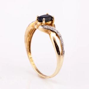 แหวนแต่งงานหมั้นเงินและชุบ925 14K สำหรับงานเลี้ยงดีไซน์เนอร์สไตล์คลาสสิก - Product Image 2