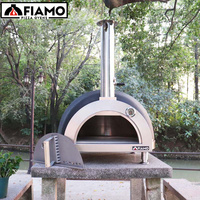FIAMO MAXI-Four à pizza 1000F à bois pour usage domestique, grand four d'extérieur en argile