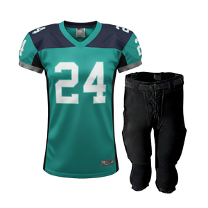 Maillot de football américain personnalisé pour adultes, hommes et femmes, coupe active, uniforme de match, jersey en polyester 230GSM, vêtements de sport - Product Image 2