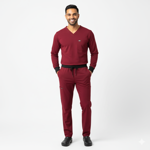 Conjuntos de Uniformes Médicos Clásicos para Hombre, Tela Médica Suave, Ajuste Cómodo, Estilo Profesional, Ideal para el Trabajo en Hospitales, Laboratorios y Centros de Salud - Product Image 1