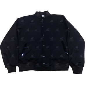 แจ็กเก็ตเลตเตอร์แมนสำหรับผู้ชายสวมใส่สบายแขนยาวแฟชั่นสตรีทขนสัตว์คุณภาพสูงออกแบบได้ตามต้องการ - Product Image 1