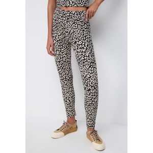 Leggings de sport pour femmes Mega Merchant 100% coton, taille XL, imprimé léopard, collants taille mi-haute, style décontracté et sportif, logo en toile, doux - Product Image 5