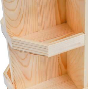 Organisateur de maquillage en bois rotatif à 360 degrés, carrousel de stockage de cosmétiques organisateur de comptoir multifonction pour salle de bain - Product Image 4