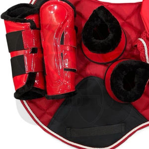 Ensembles de tapis de selle pour chevaux OEM ODM Nouveau modèle tendance Doux Respirant Antidérapant en Coton Polaire Polyester Épaisseur 1,5/2 cm pour le saut d'obstacles - Product Image 6