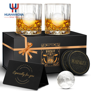 Juego de 4 Vasos de Whisky Premium de 10 y 11 Onzas / Vasos de Whisky Estilo Antiguo / Vasos de <span class=keywords><strong>Ron</strong></span> / Vasos de Whisky Tipo Tumbler para Bar - Product Image 1