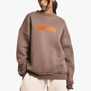 Sweat-shirt d'hiver en polaire premium pour femmes, très demandé, matière épaisse et chaude, style streetwear, coupe ample, personnalisation possible sur le devant - Product Image 1