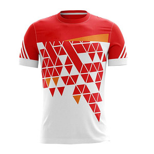 Servicio OEM, Diseño Personalizado, Camiseta de Fútbol Transpirable de Manga Corta para Hombre, Ropa de Práctica de Verano, 100% Poliéster - Product Image 1