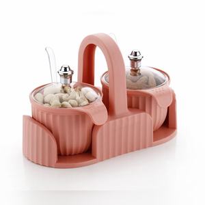 Durable Aalok Cresta dry fruit <b>box</b> 1000g 4 compartment plastic <b>kitchen</b> organizer condiment container set - Product Image 3