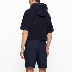 Sweat à capuche surdimensionné à la mode Sweat à capuche avec logo personnalisé Streetwear Sweat à capuche mi-épaule lourde avec devant confortable doux et décontracté - Product Image 4