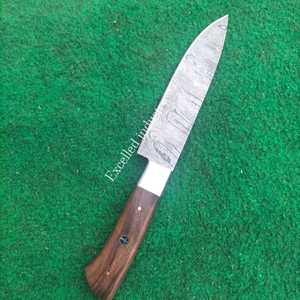 มีดทำครัวด้ามไม้มีดทำครัวทำด้วยมือปลอกหนังออกแบบได้ตามต้องการและคม - Product Image 3