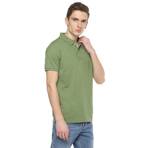 100% coton naturel été tenue décontracté vêtements Polo t-shirt personnalisé Design Unique couleur unie à manches courtes hommes Polo T-shirts - Product Image 5