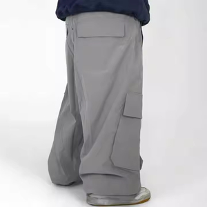 Pantalon baggy chauffant de ski de snowboard pour hommes High Street Cargo Wide Leg Loose Fit Streetwear Trousers for Casual Outdoor Sports High - Product Image 3