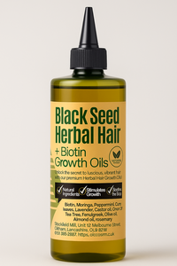 Aceites para el Crecimiento del Cabello a Base de Semillas Negras + Aceites para el Crecimiento con Biotina 250 ml Desbloquea el Secreto para un Cabello Lujoso y Vibrante con Nuestro Producto Herbal Premium - Product Image 3