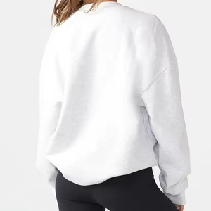 Sweat-shirt à capuche pour homme, grande taille, manches longues, pull en coton uni, surdimensionné - Product Image 2