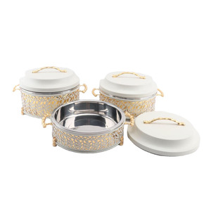 Arabic Style Eco-friendly Stainless Steel Food Warmer for Dinner Party Catering and Hot <b>Pots</b> in Luxury Finish - Product Image 1