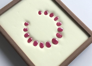 88.13กะรัตทับทิมโมแซมเบคหินเจียระไนเหลี่ยมเพชรพลอยเทียมสำหรับทำเครื่องประดับอัญมณีธรรมชาติ - Product Image 4