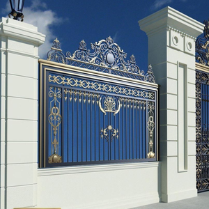 Durable Decorative Stainless Steel Wrought Iron <b>Fence</b> Panel Powder Coated Finish Eco-Friendly Design for Outdoor Protection - Product Image 2