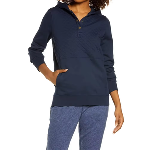 Hiver Saison Hoodie Tendance Femmes Manches Longues Jogger Running Pullover Hoodies Crop Top Training Gym Wear Fashionable - Product Image 3