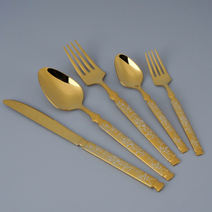 Luxury <b>Vintage</b> Stainless <b>Cutlery</b> Set with Elegant Silver Finished Includes Wedding Serving Fork & Spoon for Parties - Product Image 2