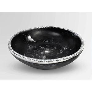 Bol de service en résine fait main écologique de couleur personnalisée, plat, passe au lave-vaisselle, design moderne et antique, pour les fêtes, fabriqué en Inde - Product Image 2