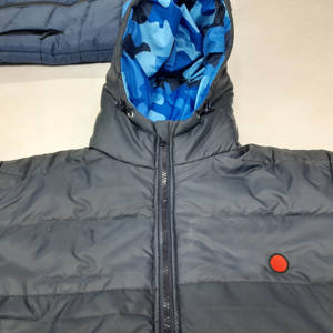 Veste matelassée pour hommes manteau d'hiver chaud léger imperméable à capuche en plein air Ski neige décontracté mode vêtements d'extérieur avec fermeture éclair - Product Image 4