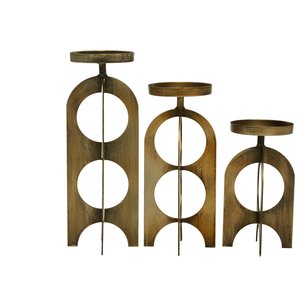Ensemble de bougeoirs en bois naturel Tailles personnalisées et bougeoir rond parfait pour améliorer votre maison rustique - Product Image 4