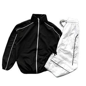 Custom Made 2025 Windbreaker Sweat Suit Embroidery Zip up <b>Jogger</b> Set Nylon Sweat Pant Windbreaker Tracksuits Sets for <b>Men</b> - Product Image 1