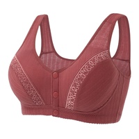 Soutien-gorge de sport léger pour femme, grande taille, sans couture, respirant, à dentelle, couleur unie, bonnet complet, maintien élevé, doux