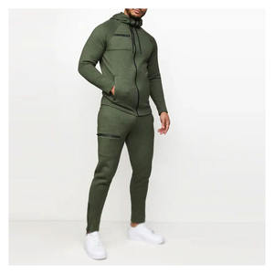 Custom Mens Winter Solid Gym Sport Chándales Sudadera con capucha y Jogger Activewear - Product Image 1