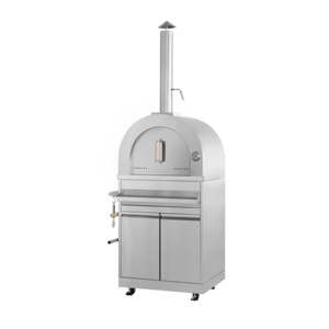 <span class=keywords><strong>Four</strong></span> à pizza au bois en acier inoxydable <span class=keywords><strong>avec</strong></span> armoire inférieure - Product Image 5