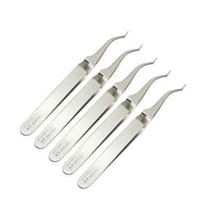 Set of 5 Manual Dental Orthodontic Lingual <b>Bracket</b> Buccal Tube Holder Tweezers Surgical Grade Stainless Steel Dental Lab Tools - Product Image 3
