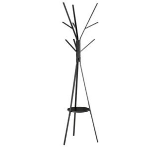 ชั้นวางเสื้อโค้ทโลหะสไตล์อินเดียพร้อมหมวกและที่แขวนร่มสำหรับทางเข้า - Product Image 4